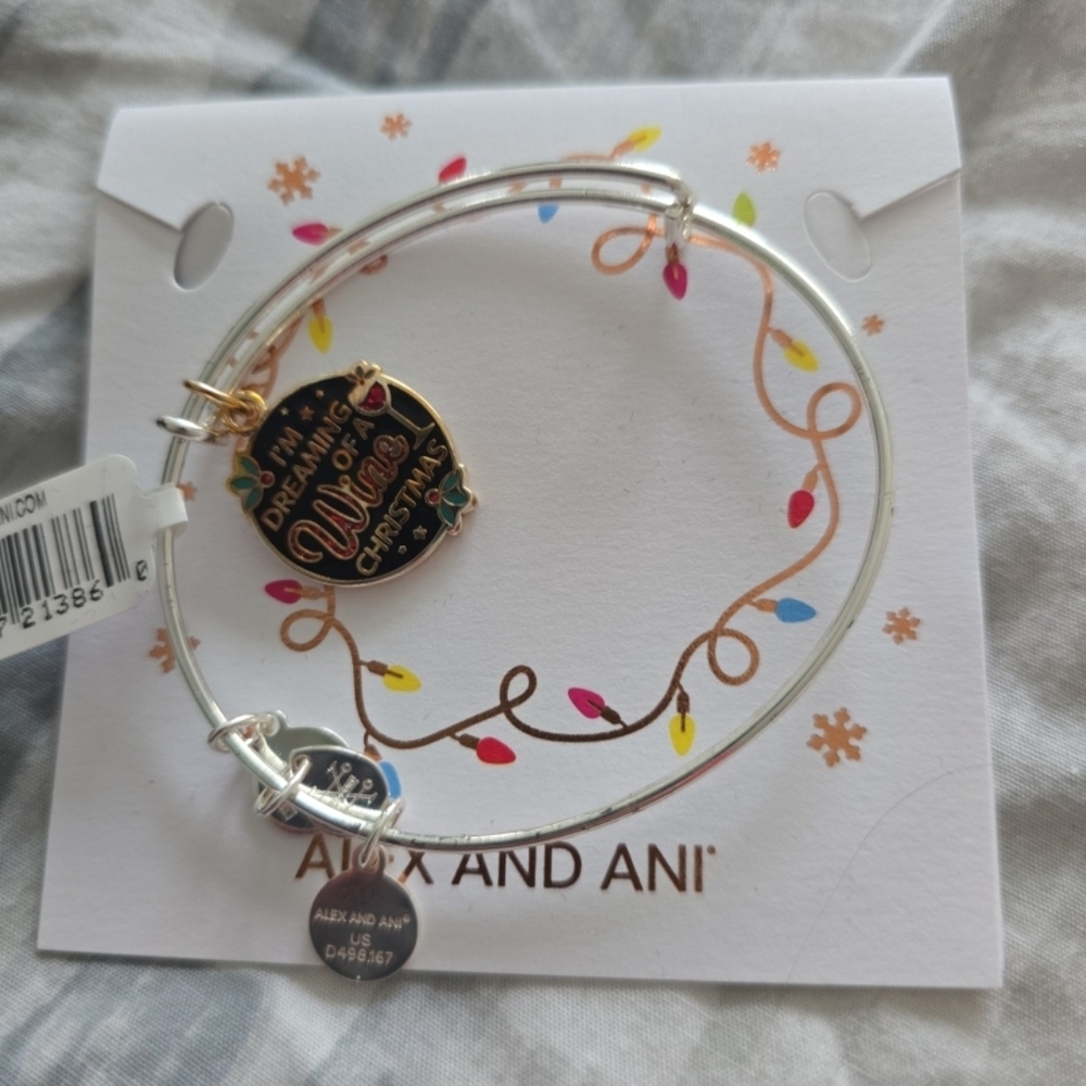 Alex and Ani Silver Christmas Bracelet
